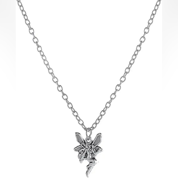 Jewelry - Silver Tone Women's Pendant Fairy Necklace